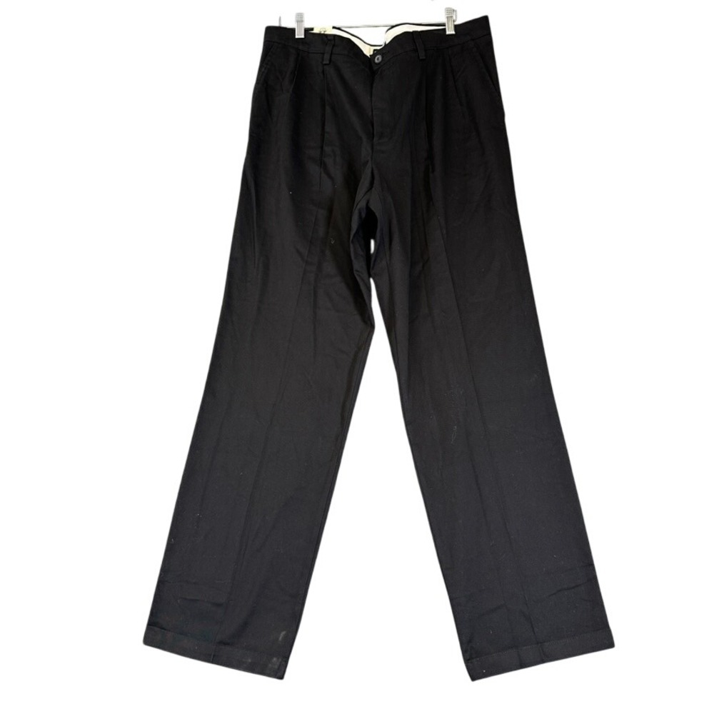 NWT Dockers Classic Fit Black Chino Pants Mens 38x34 WaterLess 32895-0004